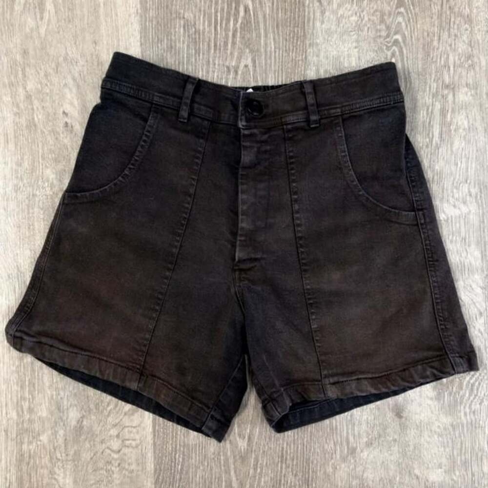 Jungmaven Hemp Cotton Denim Shorts XS Washed Black
